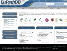 Tablet Screenshot of eupathdb.org